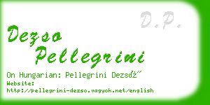 dezso pellegrini business card